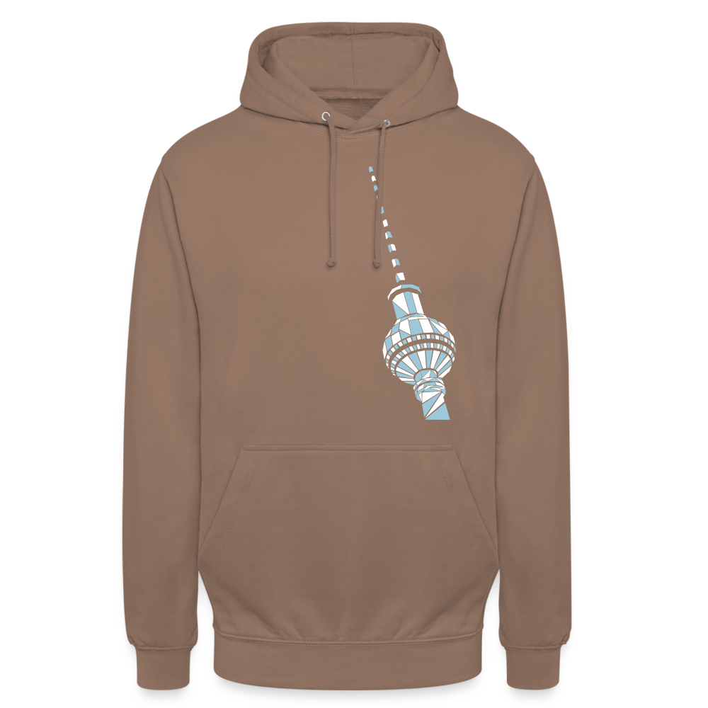 Fernsehturm Geometrie - Unisex Hoodie - Mokka