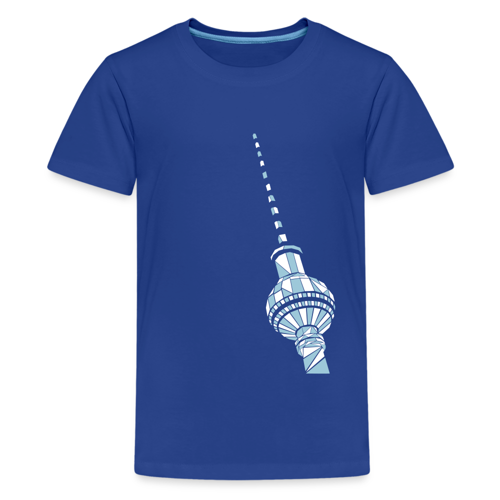 Fernsehturm Geometrie - Teenager Premium T-Shirt - Königsblau