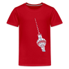 Fernsehturm Geometrie - Teenager Premium T-Shirt - Rot