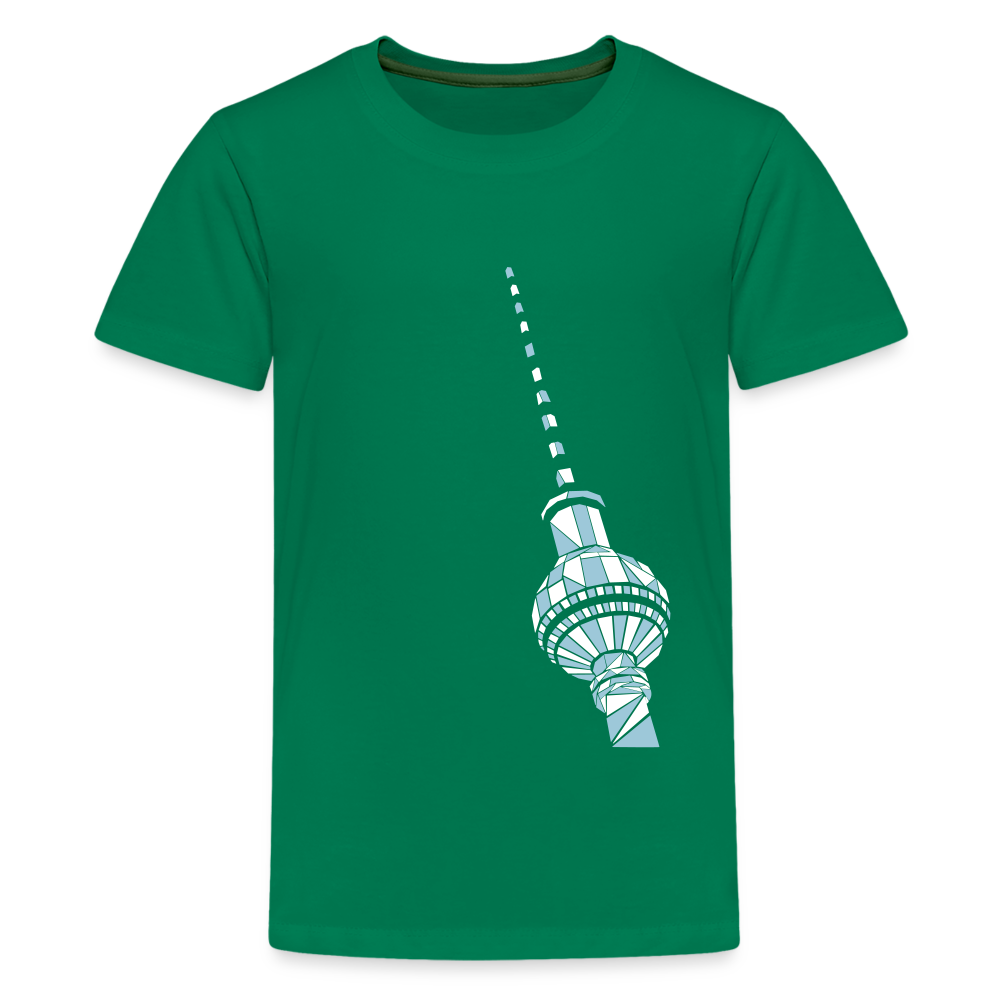 Fernsehturm Geometrie - Teenager Premium T-Shirt - Kelly Green