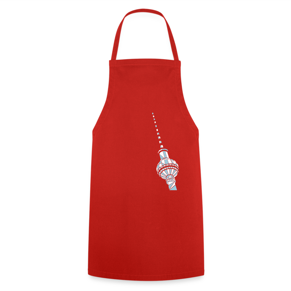 Fernsehturm Geometrie - Kochschürze - Rot