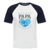 Bester Papa - Männer Baseball T-Shirt - Weiß/Navy