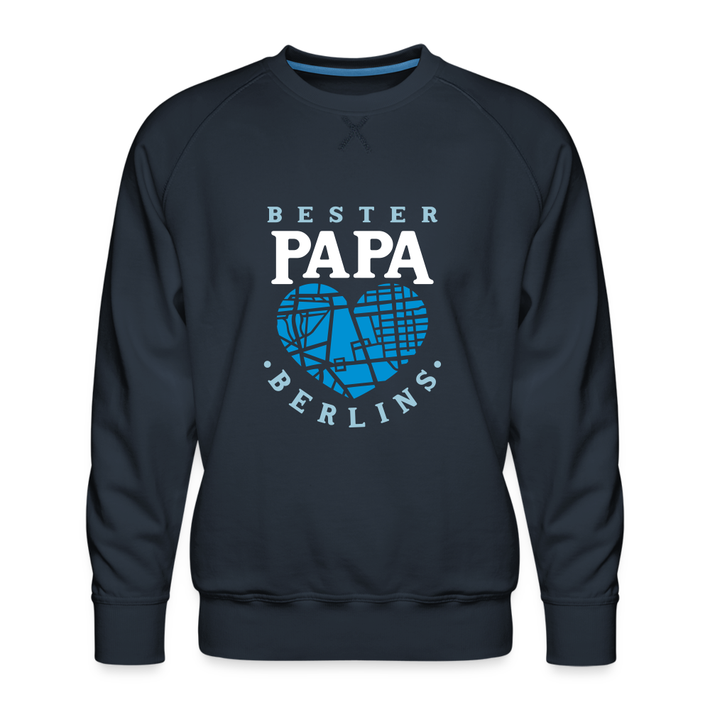 Bester Papa - Männer Premium Sweatshirt - Navy