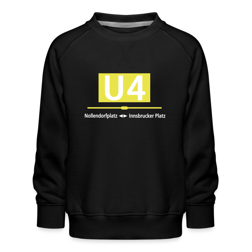 U4 - Kinder Premium Sweatshirt - Schwarz