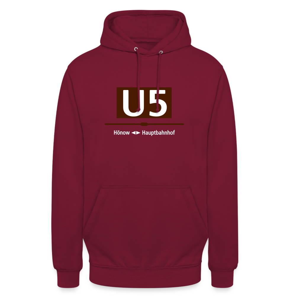 U5 - Unisex Hoodie - Bordeaux