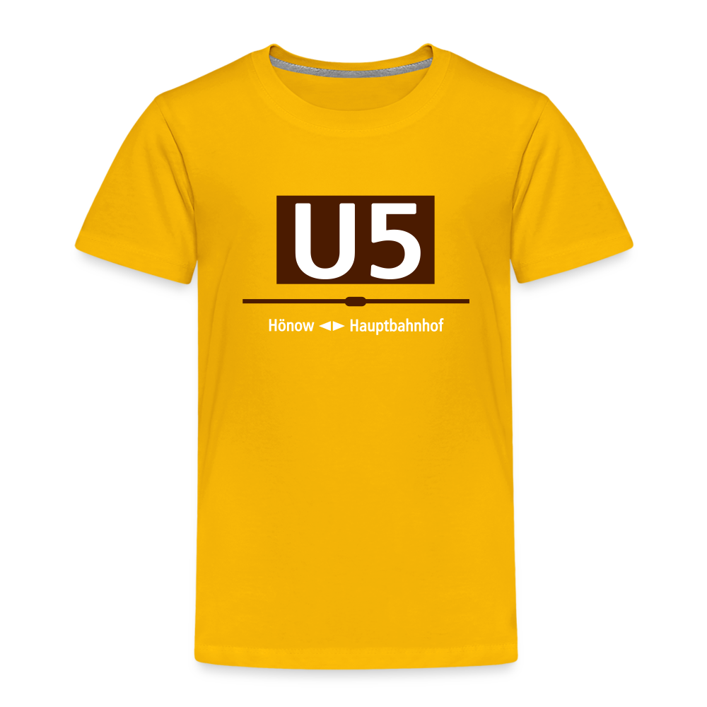 U5 - Kinder Premium T-Shirt - Sonnengelb