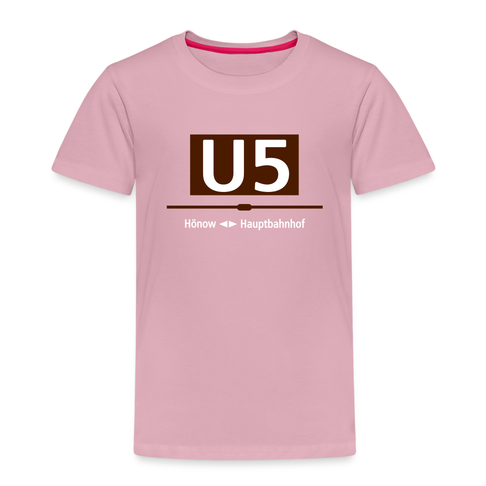 U5 - Kinder Premium T-Shirt - Hellrosa
