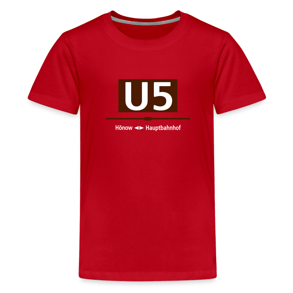 U5 - Teenager Premium T-Shirt - Rot