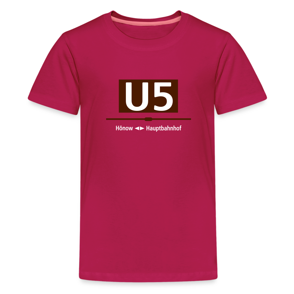 U5 - Teenager Premium T-Shirt - dunkles Pink