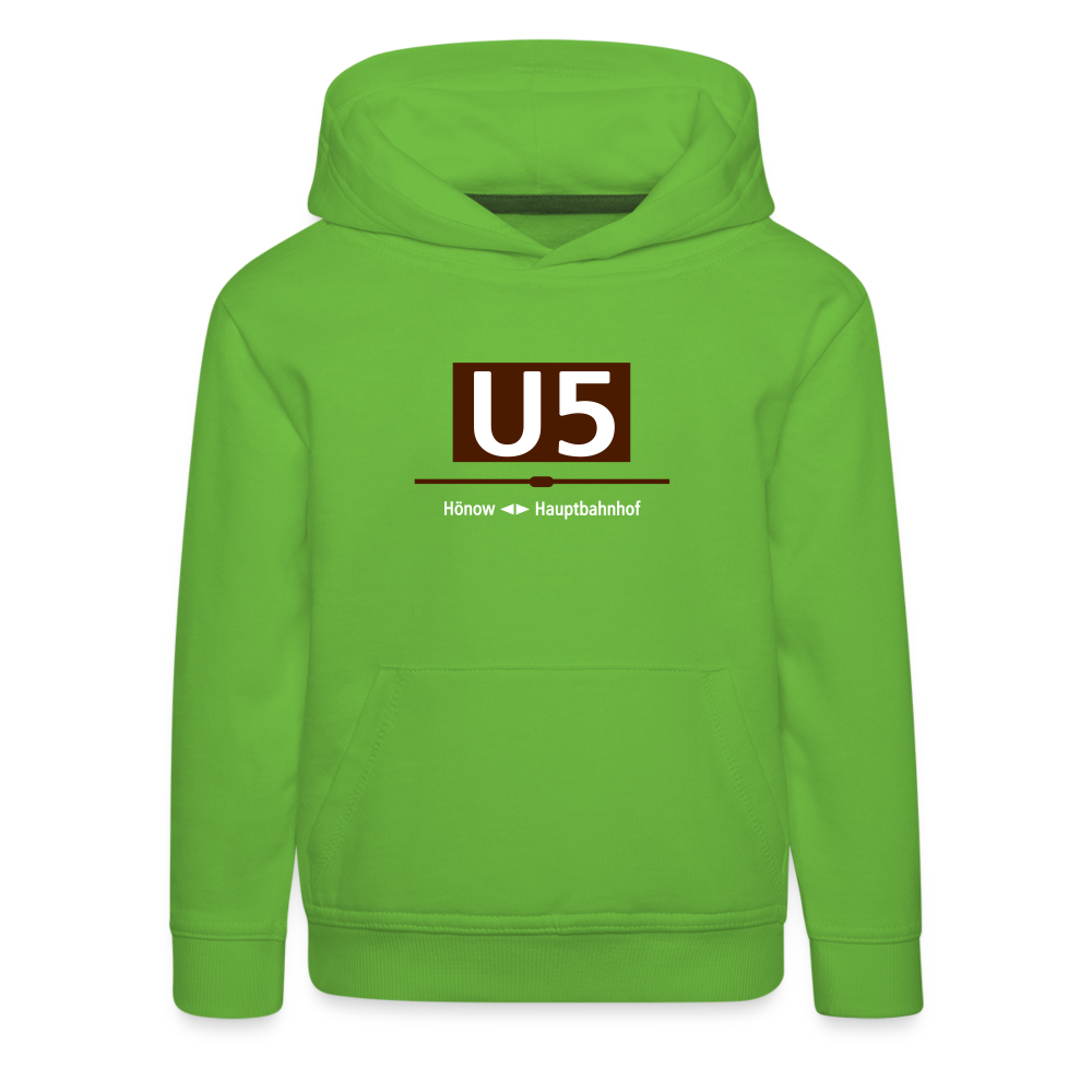 U5 - Kinder Premium Hoodie - Hellgrün