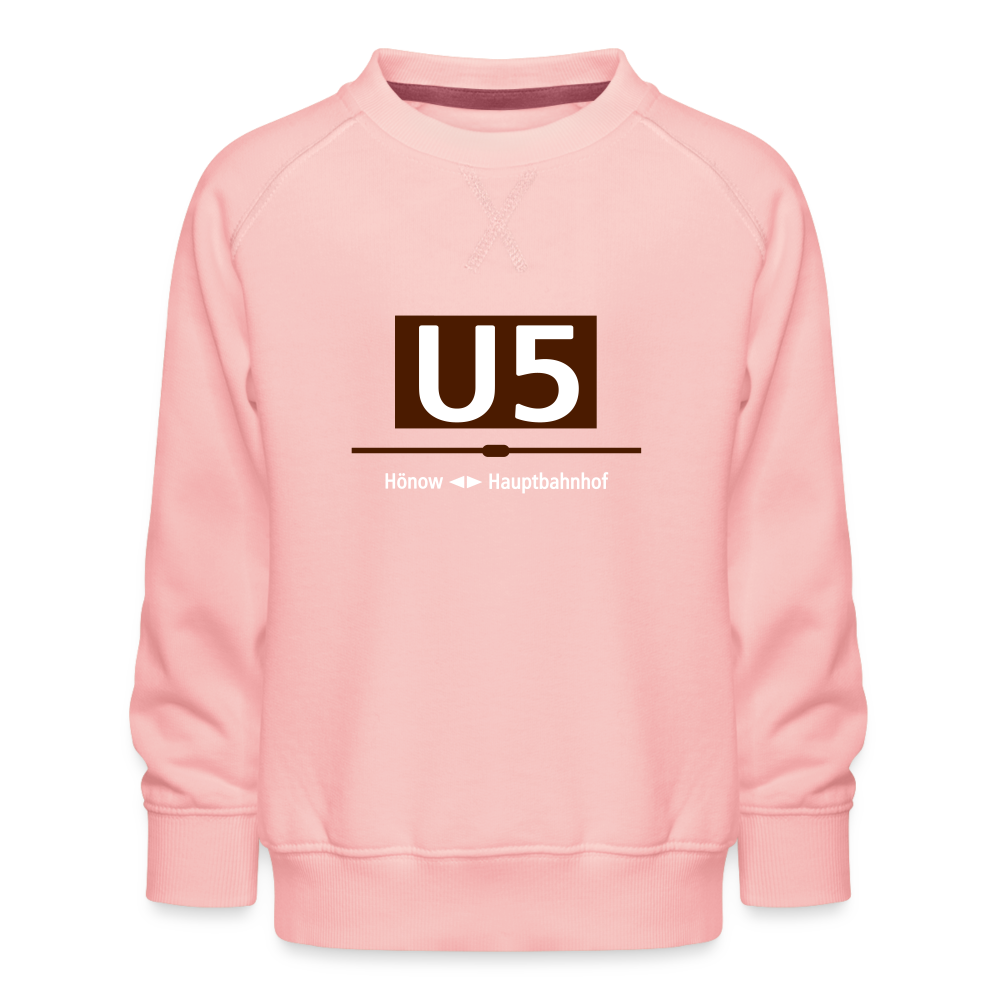U5 - Kinder Premium Sweatshirt - Kristallrosa