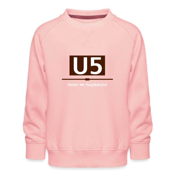 U5 - Kinder Premium Sweatshirt - Kristallrosa