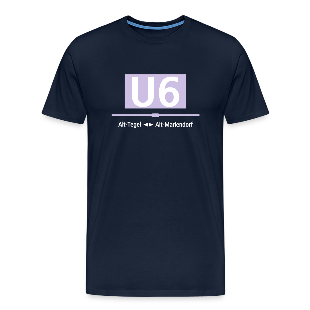 U6 - Männer Premium T-Shirt - Navy