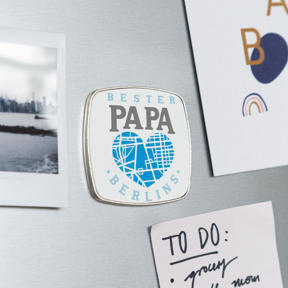 Bester Papa - Kühlschrankmagnet - Weiß