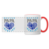 Bester Papa - Tasse zweifarbig - Weiß/Rot