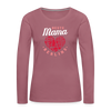 Beste Mama - Frauen Premium Langarmshirt - Malve