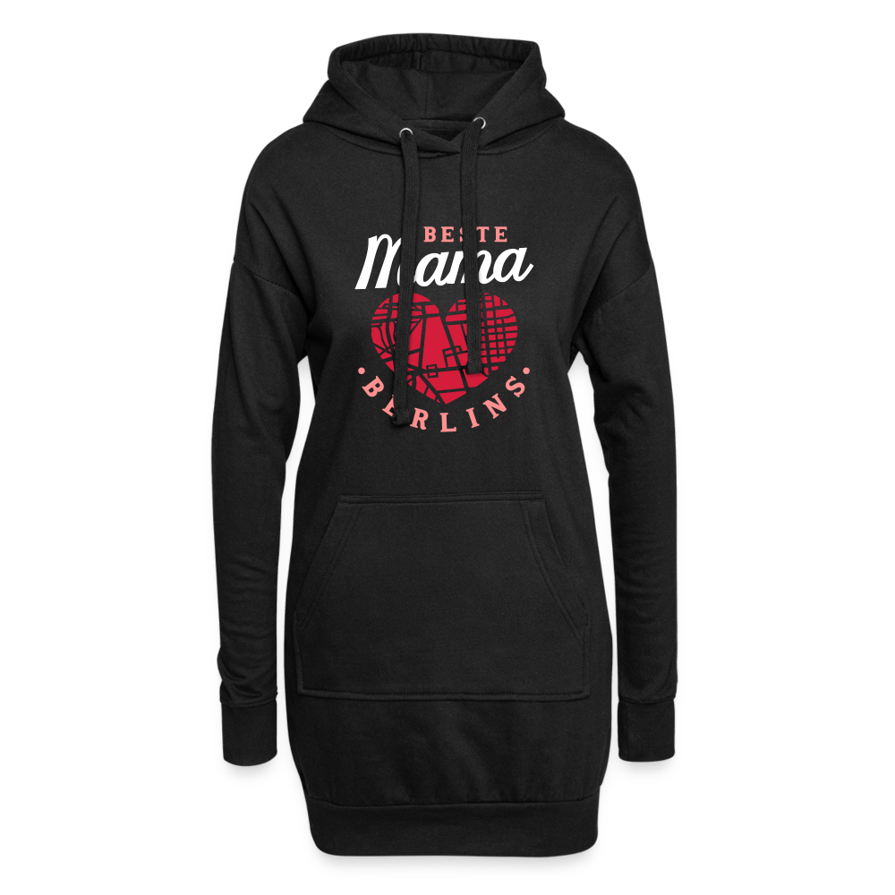 Beste Mama - Hoodie-Kleid - Schwarz