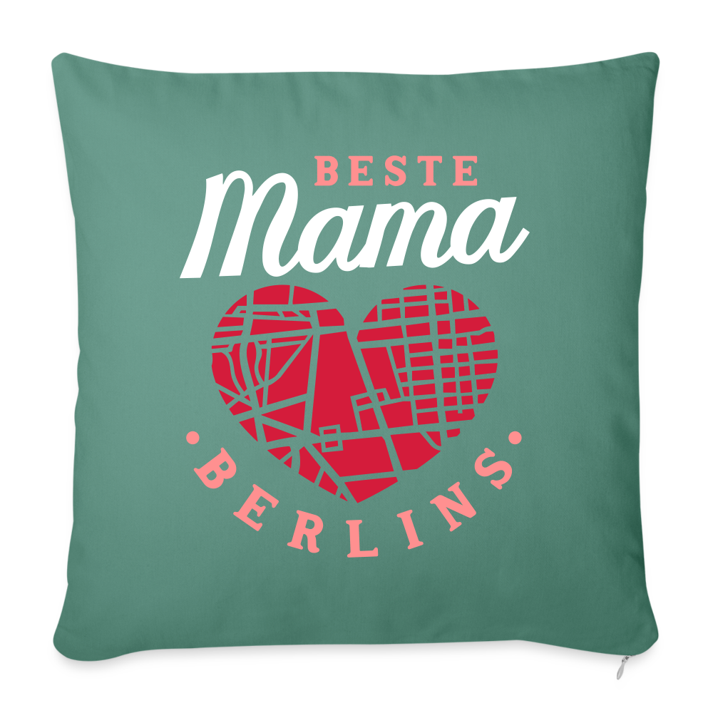 Beste Mama - Sofakissen mit Füllung (45 x 45 cm) - Tanngrün