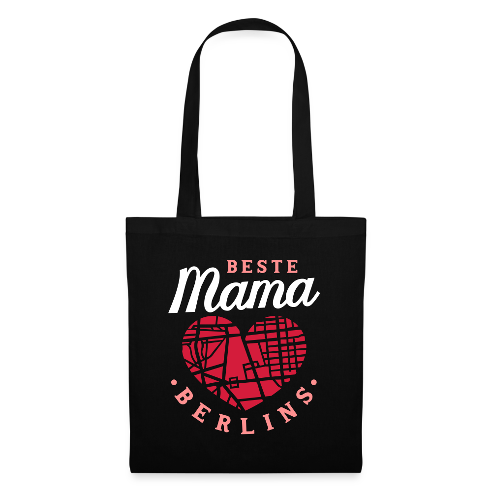 Beste Mama - Stoffbeutel - Schwarz
