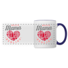 Beste Mama - Tasse zweifarbig - Weiß/Kobaltblau