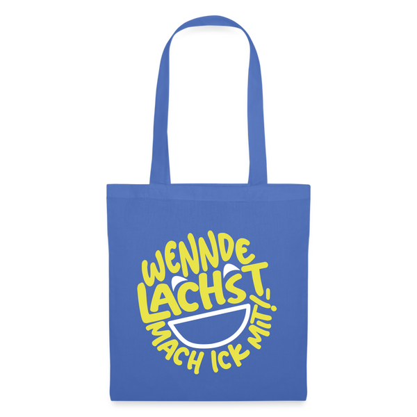 Wennde lachst, mach ick mit! - Stoffbeutel - Hellblau