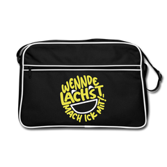 Wennde lachst, mach ick mit! - Retro Tasche