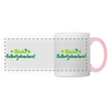 Glück? Selbstjebacken - Tasse zweifarbig - Weiß/Pink