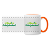 Glück? Selbstjebacken - Tasse zweifarbig - Weiß/Orange