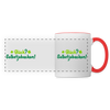 Glück? Selbstjebacken - Tasse zweifarbig - Weiß/Rot