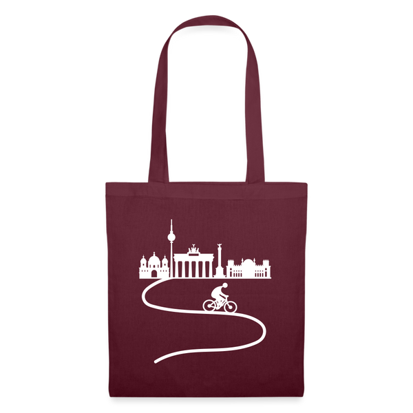 Aus der Stadt - Stoffbeutel - Burgunderrot
