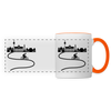 Aus der Stadt - Tasse zweifarbig - Weiß/Orange