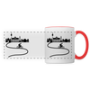 Aus der Stadt - Tasse zweifarbig - Weiß/Rot