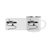 Aus der Stadt - Emaille Tasse - Weiß