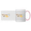 Will ja nett sein, aber ohje... - Tasse zweifarbig - Weiß/Pink
