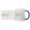 Will ja nett sein, aber ohje... - Tasse zweifarbig - Weiß/Kobaltblau