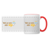 Will ja nett sein, aber ohje... - Tasse zweifarbig - Weiß/Rot