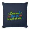 Charme? Hab ick, brauch ick nich! - Sofakissen mit Füllung (45 x 45 cm) - Navy