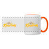 Kiezkönig - Tasse zweifarbig - Weiß/Orange