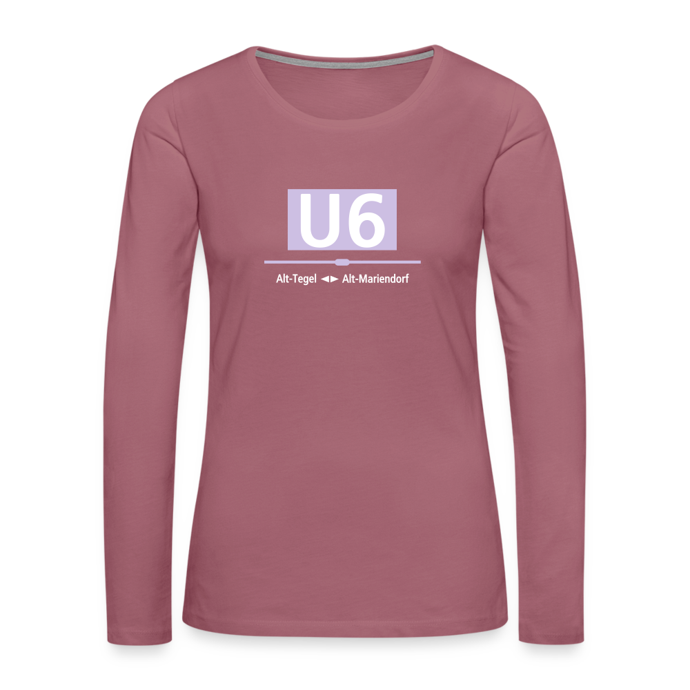 U6 - Frauen Premium Langarmshirt - Malve