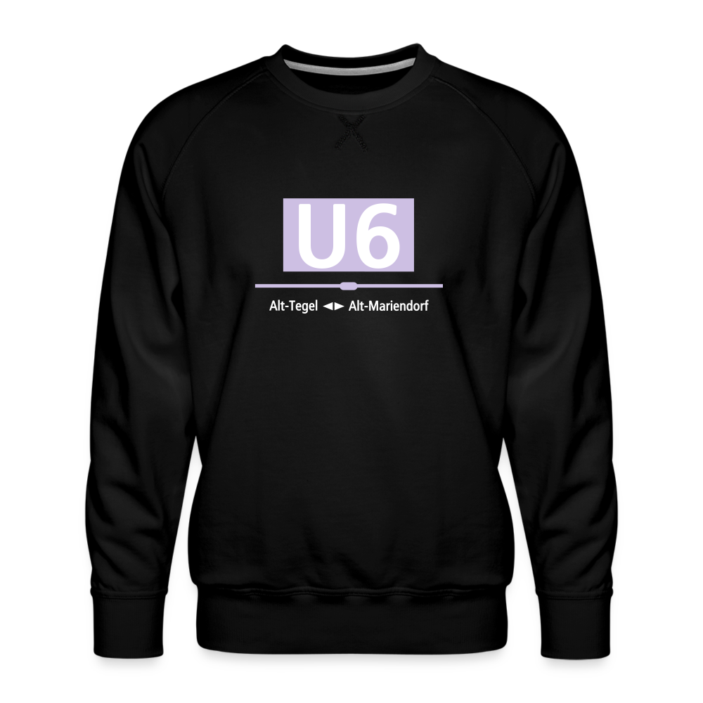 U6 - Männer Premium Sweatshirt - Schwarz