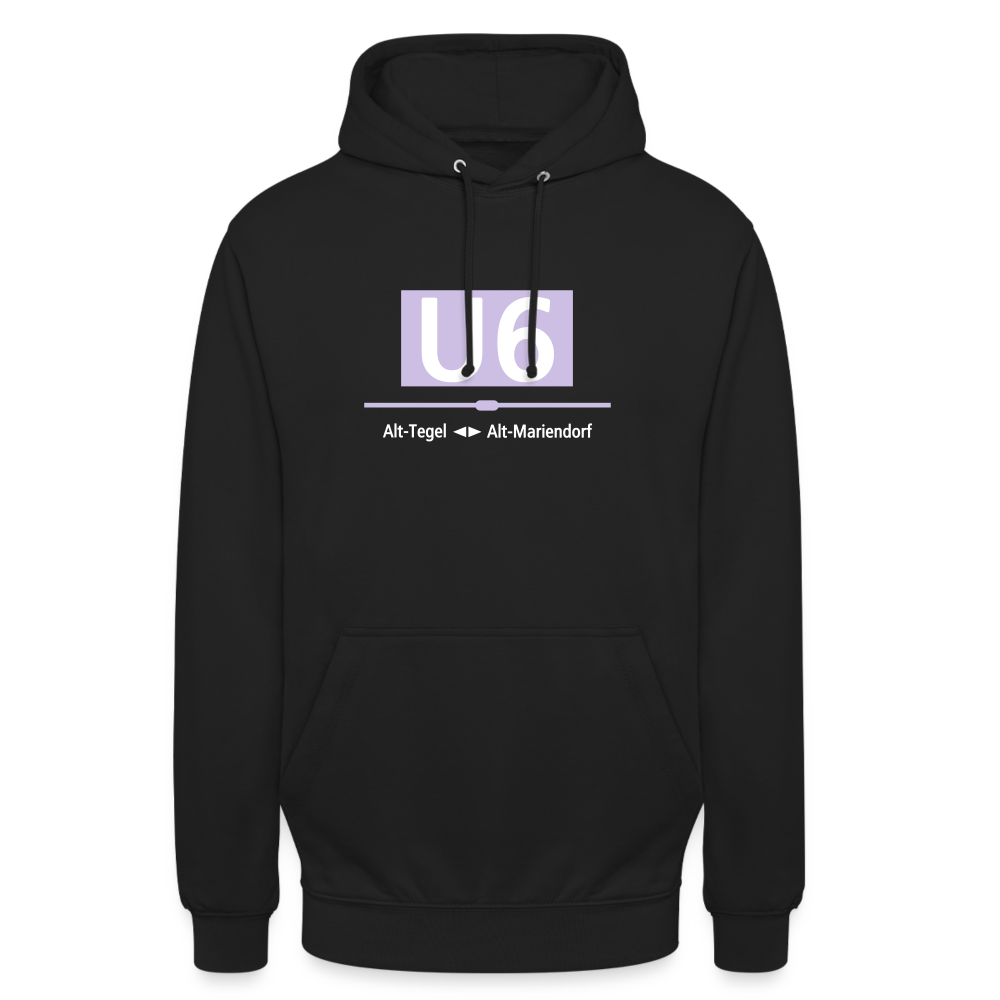 U6 - Unisex Hoodie - Schwarz