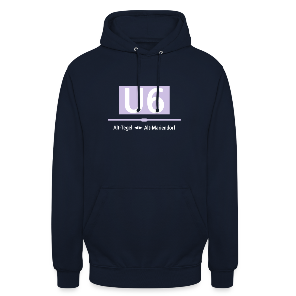 U6 - Unisex Hoodie - Navy