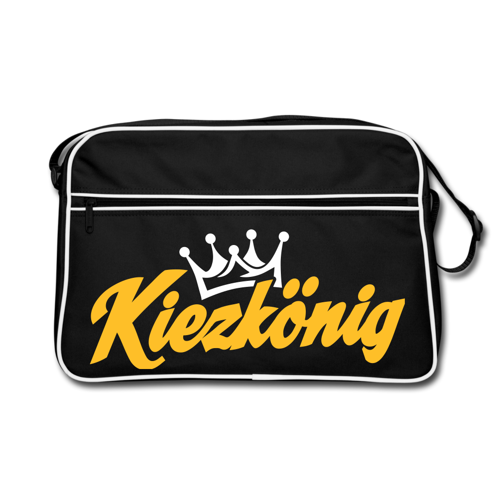 Kiezkönig - Retro Tasche - Schwarz/Weiß