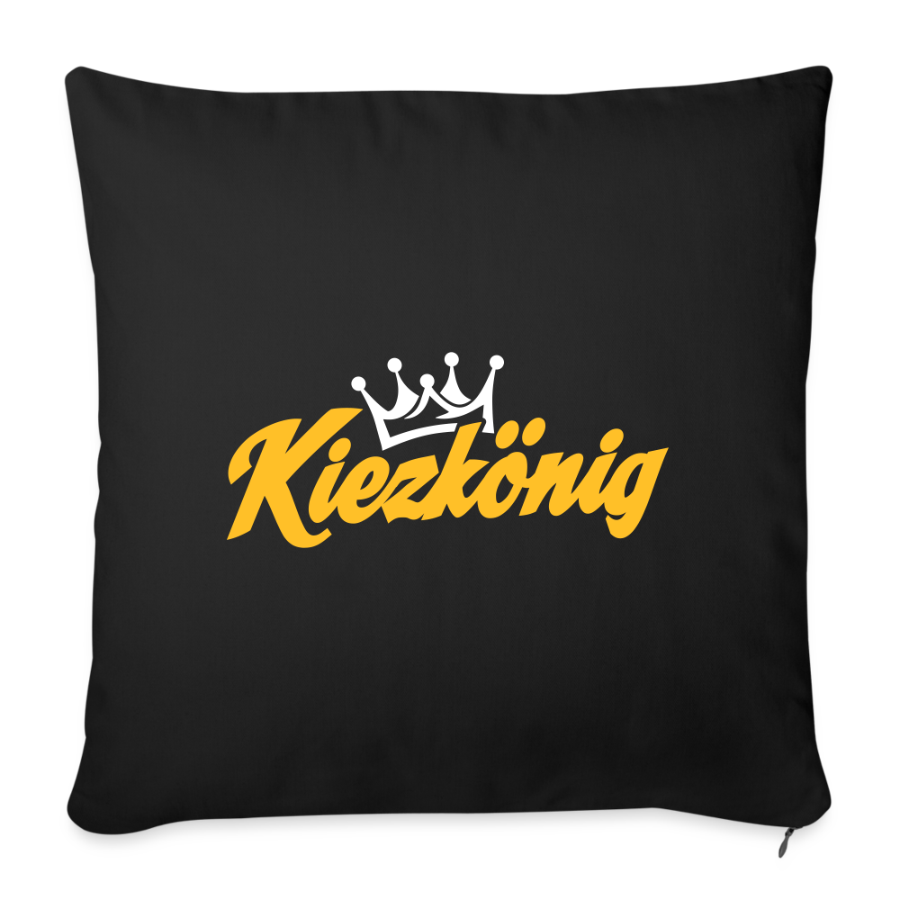 Kiezkönig - Sofakissen mit Füllung (45 x 45 cm) - Schwarz
