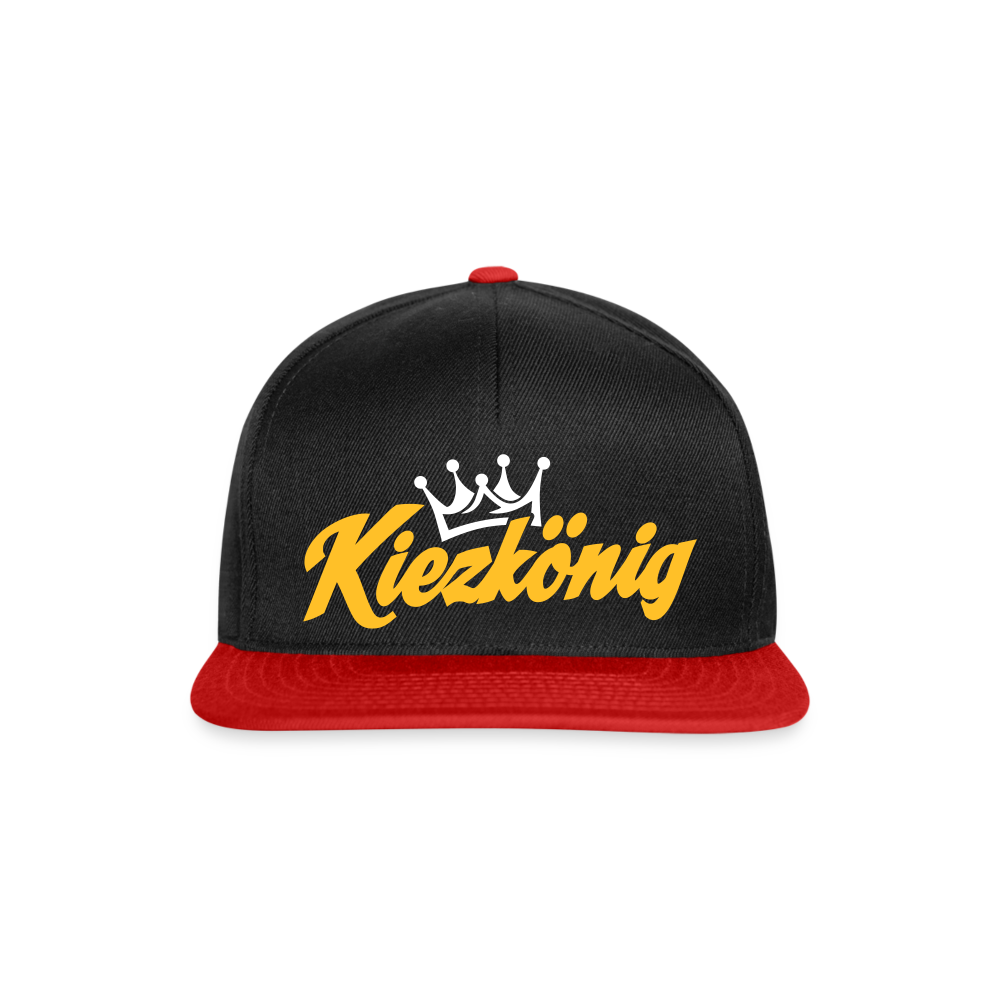 Kiezkönig - Snapback Cap - Schwarz/Rot