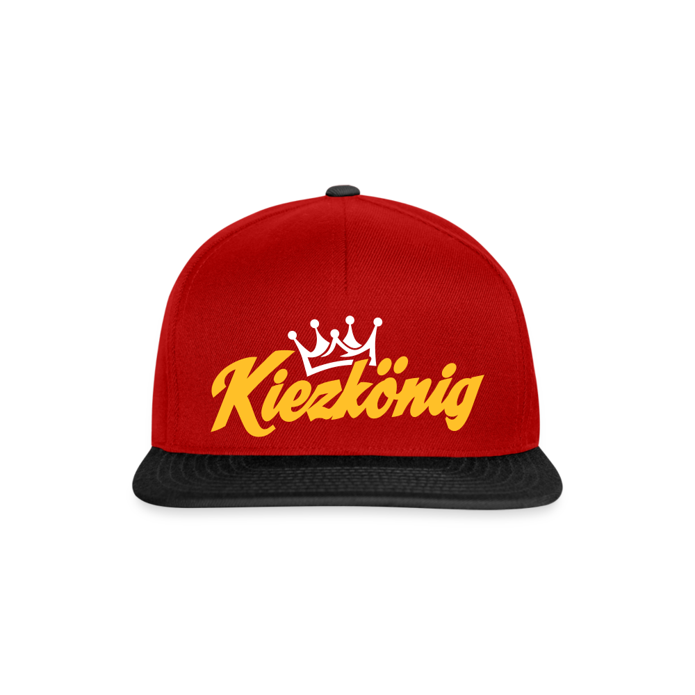 Kiezkönig - Snapback Cap - Rot/Schwarz