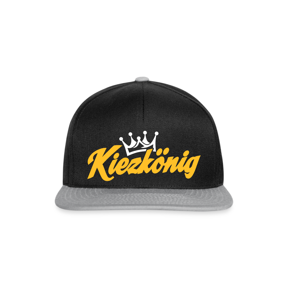Kiezkönig - Snapback Cap - Schwarz/Grau