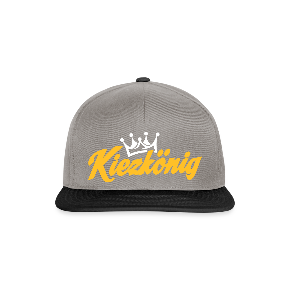 Kiezkönig - Snapback Cap - Graphit/Schwarz