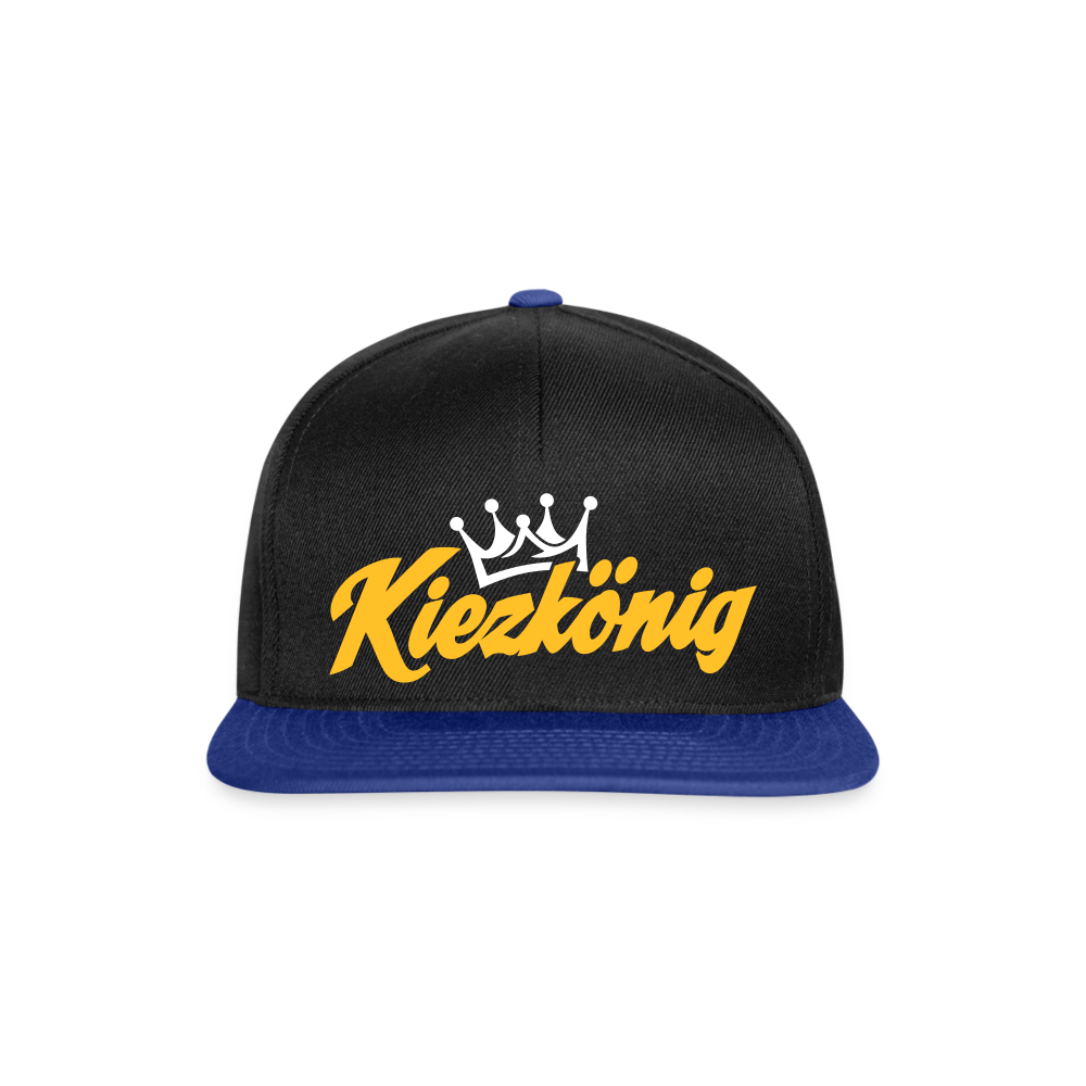 Kiezkönig - Snapback Cap - Schwarz/Königsblau