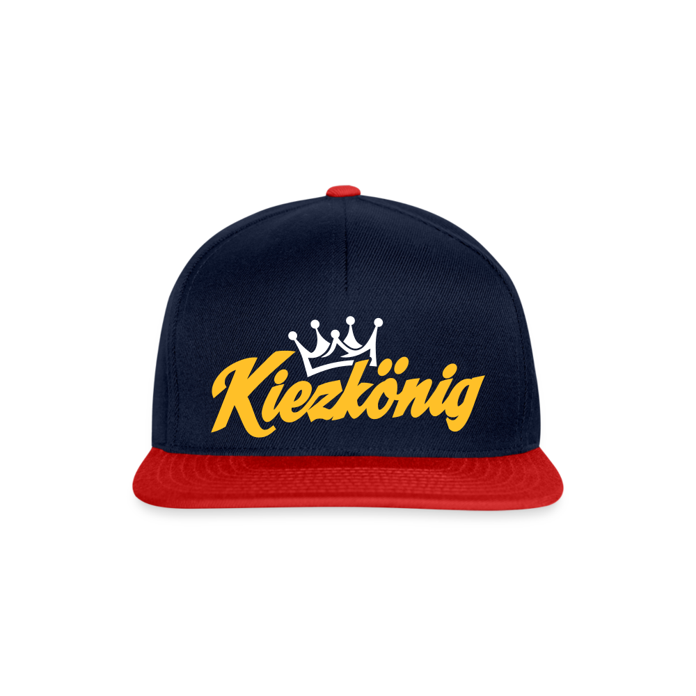 Kiezkönig - Snapback Cap - Navy/Rot